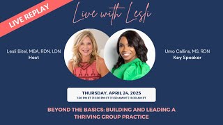 Beyond the Basics: Building and Leading a Thriving Group Practice