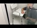 Winado Tub Transfer Bench for Bathtub with Backrest &amp; Armrest, Supports up to 330 lbs Aluminium Allo