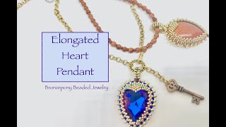 Elongated Heart Pendant