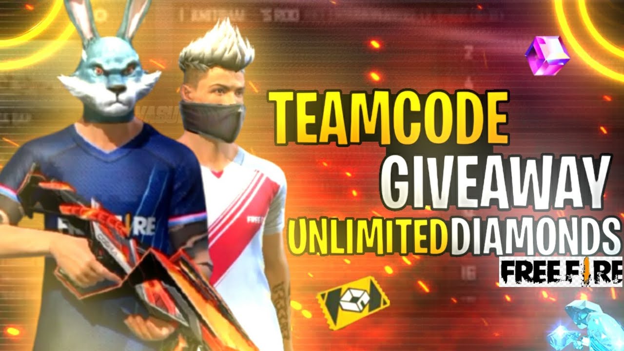 Free Fire Live - Giveaway & Team-code Gameplay | Garena FF - YouTube