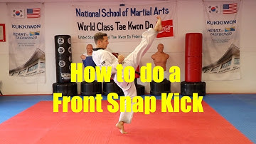Front Snap Kick Video Tutorial - Martial Arts Training