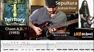 Sepultura Territory Andreas Kisser Guitar solo with TAB