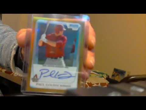 2011 bowman pack break insane mojo paul goldschmid...