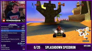 Hypnoshark Stream 3/11/25: Crash Team Racing + Crash Boom Bang + Splashdown