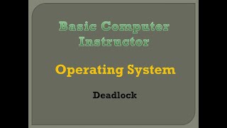 7. Operating System: Deadlock PDF Notes available in description
