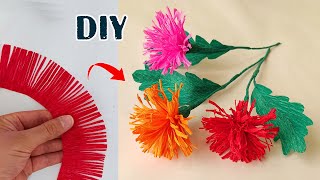 Crepe Paper Flower Decoration Ideas 🌸| How to Make Crepe Paper Flowers