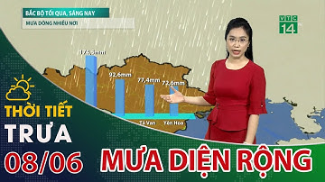 Thời tiết trưa, chiều 08/06/2023: Miền Bắc bước vào đợt mưa lớn diện rộng| VTC14