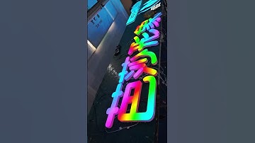 Light up your billboard and send messages with luminous characters! #signagedesign #signage #led