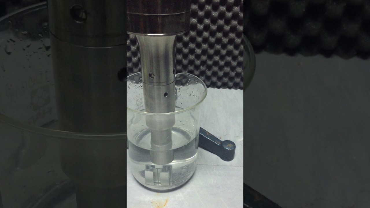 Ultrasonic deburring test - YouTube