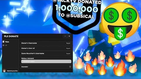 Pls Donate Script(PASTEBIN) | Visual Donate | NeithanRaynoPlayzz