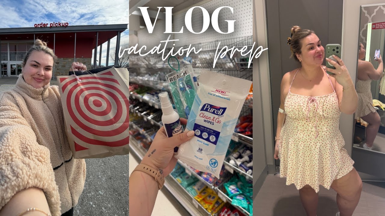 TARGET SHOPPING FOR VACATION + PACK WITH ME VLOG