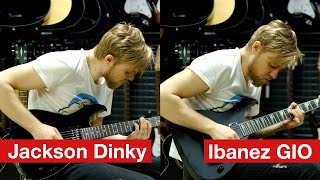 Jackson JS11 Dinky vs Ibanez GRG121DX Gio 🎸 Tone Demo