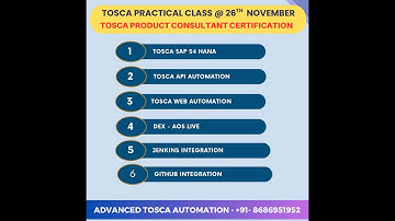 SAP TOSCA Automation | API Automation | SAP Fiori Automation Hands On Trainings