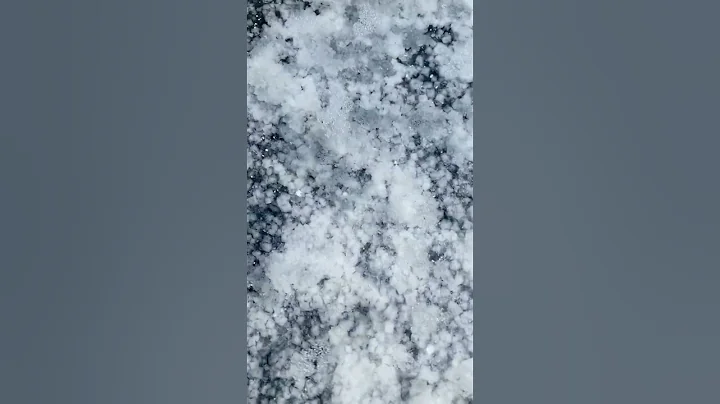 Homemade coarse sea salt crystals