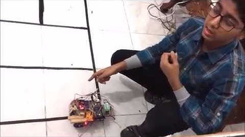 Grid Following  Robot using Arduino and IR Sensors