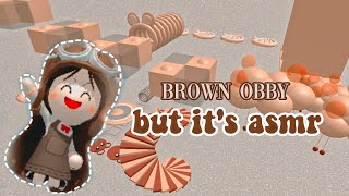 🧸Brown Obby ASMR | bud play and hangout [ eng sub ] | sunshince !