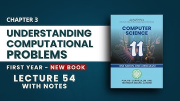 3.1 Understanding Computational Problems - Chp 3 - PTB New Book - Class 11 Computer Science