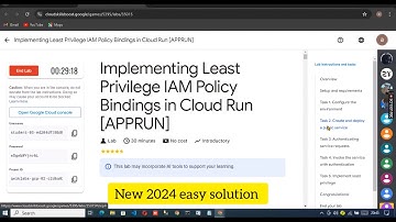 Implementing Least Privilege IAM Policy Bindings in Cloud Run [APPRUN] lab short solution || #gcp