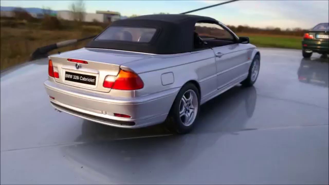 BMW 328i E46 cabriolet 1/18 kyosho - YouTube