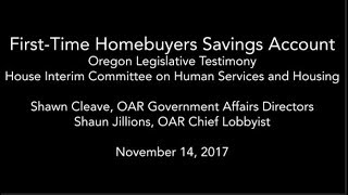 Oregon First-Time Homebuyers Savings Plan