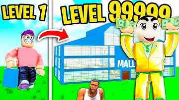 NOOB vs PRO vs HACKER in MALL TYCOON ROBLOX with CHOP FRANKLIN SHINCHAN