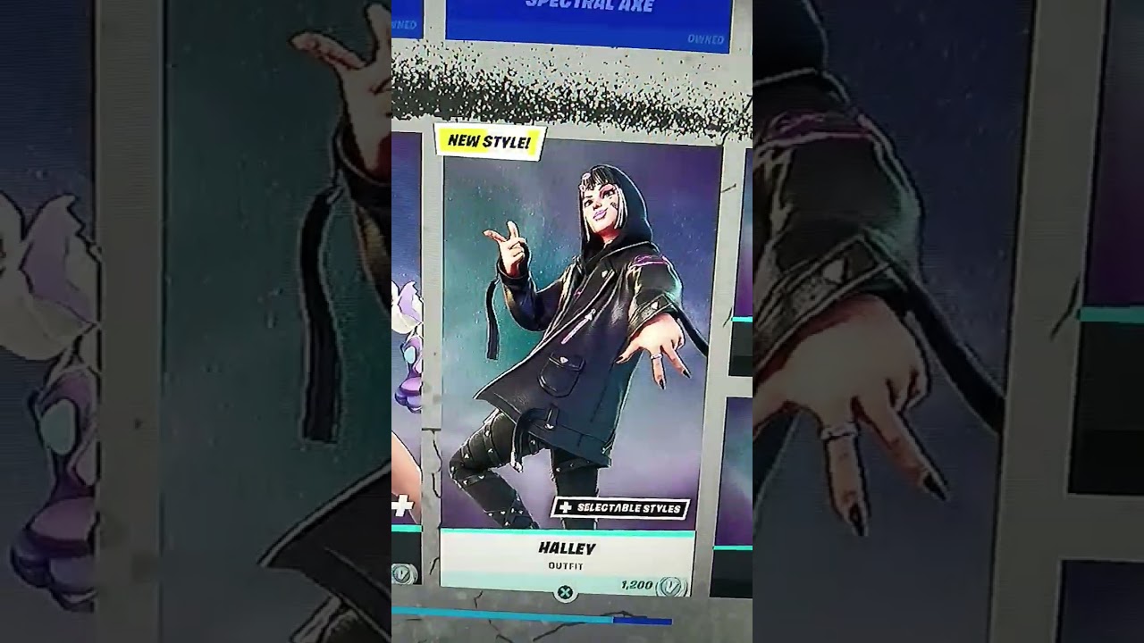 FORTNITE ITEM SHOP - NEW HALLEY FORTNITE STYLE