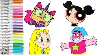 Cartoon Network Color Swap Unikitty Powerpuff Girls Teen Titans Go Steven Universe Ppg Ttg