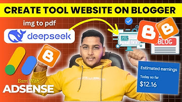 Create Any Tool Website On Blogger Using DeepSeek Ai Within 12 Minutes Image to Pdf Site