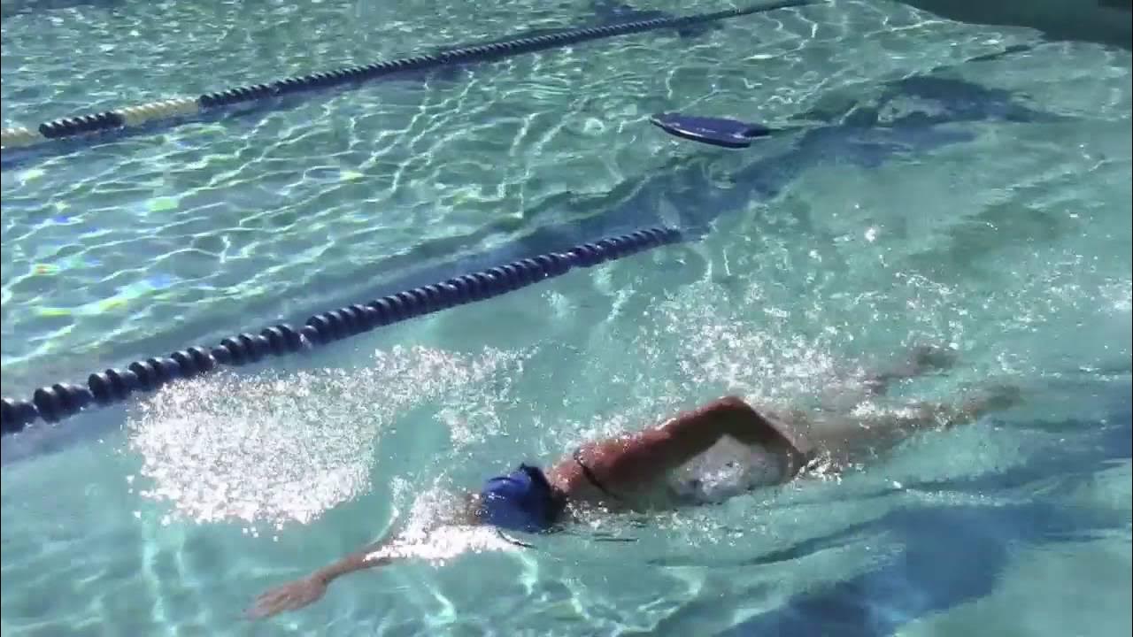 Coach Robb's Swim Drill Using a Kickboard to Learn Proper Balance