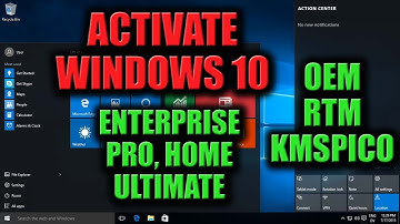 How to activate Windows 10 Pro/Enterprise/Home/Ultimate OEM RTM using KMSpico 10 Activator for Free
