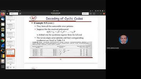 Decoding of cyclic codes