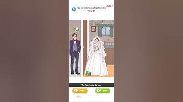 Annoying puzzle game level 51 Help the elderly couple get married