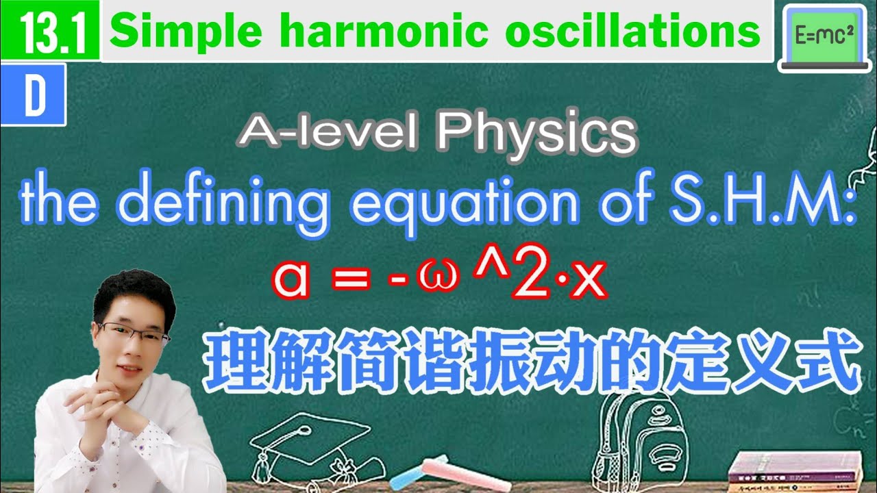 A level Physics 13 1D the Defining Equation Of Simple Harmonic Motion Abin s Physics YouTube