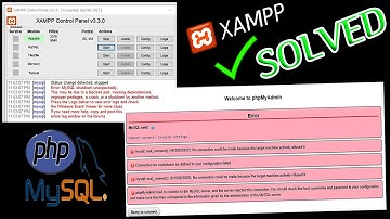 How to fix XAMPP MySQL Error “MySQL Shutdown Unexpectedly” #mysql #xampp #blocked
