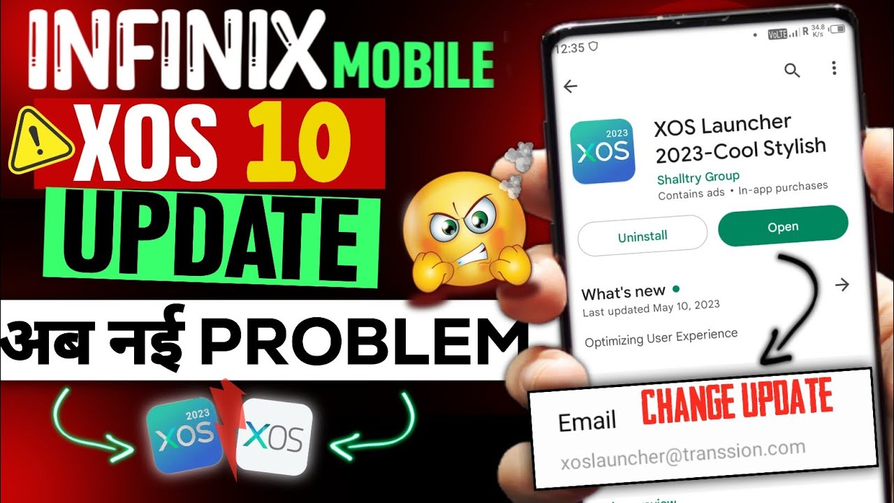 अब ये क्या है infinix एक Update बार बार | infinix Xos Old Icon Update ...