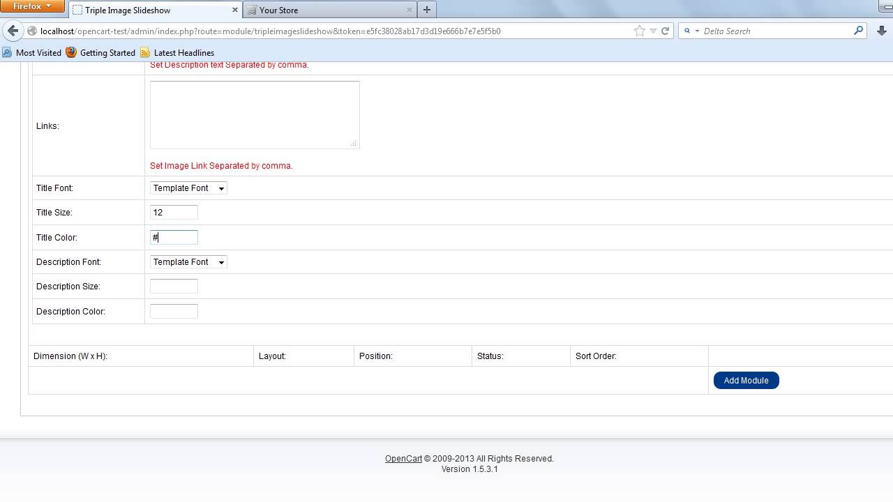 Triple Image Slideshow Opencart Module - YouTube