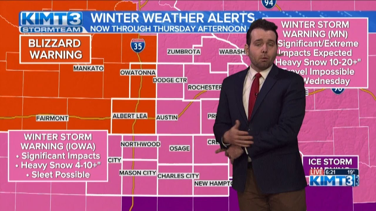 Winter storm kicks into another gear Wednesday as more snow is on the ...