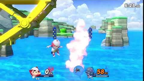 Ness Double Jump Cancel Combo #2