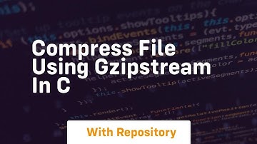 Compress file using gzipstream in c