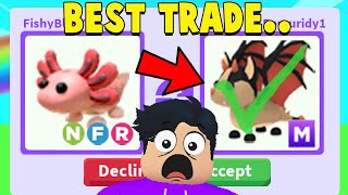 I traded away a NEON AXOLOTL in Adopt Me! (HUGE WIN)