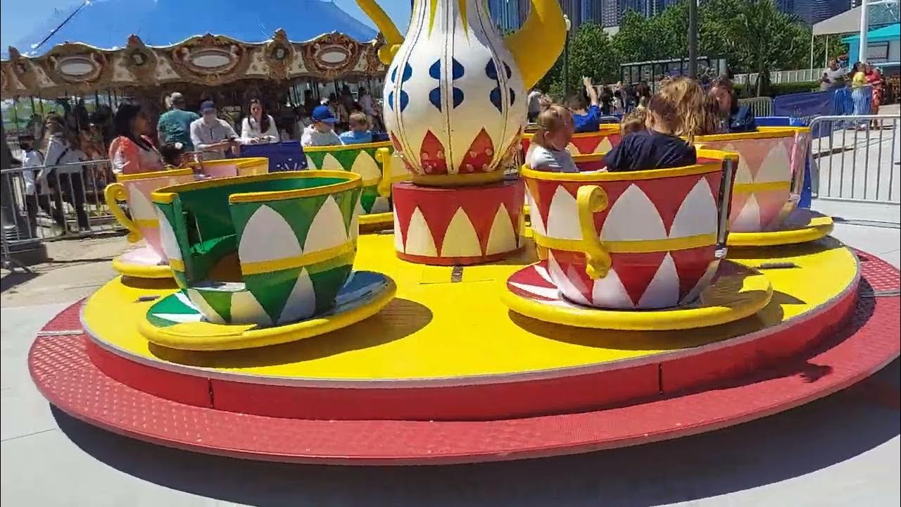 Chicago Navy Pier Tea cup ride YouTube
