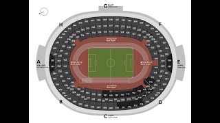 国立競技場の座席紹介！2層235ブロックから256ブロックからの眺め　日常の風景の切取り、旅で訪れた動画、
