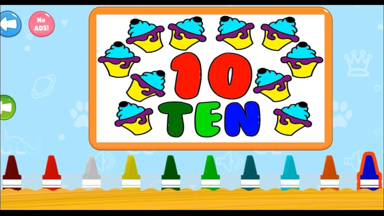 एक से दस तक पेंटिंग ll 1 To 10 baby panting ll kids panting YouTube