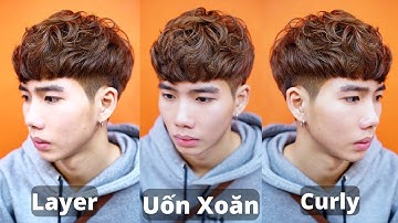 Hướng Dẫn Uốn Xoăn Kiểu Tóc Layer | Layer Ngắn _ Tóc Xoăn Curly | Ng . Tuấn Barber 17