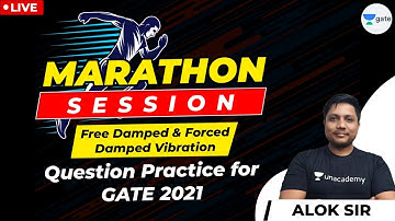 Free Damped & Forced Damped Vibration Questions | GATE & ESE 2021 | Mechanical Vibration | Alok Sir