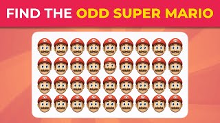 FIND THE ODD SUPER MARIO EDITION  Do you have GOOD eyesight? | Odd One Out Quiz