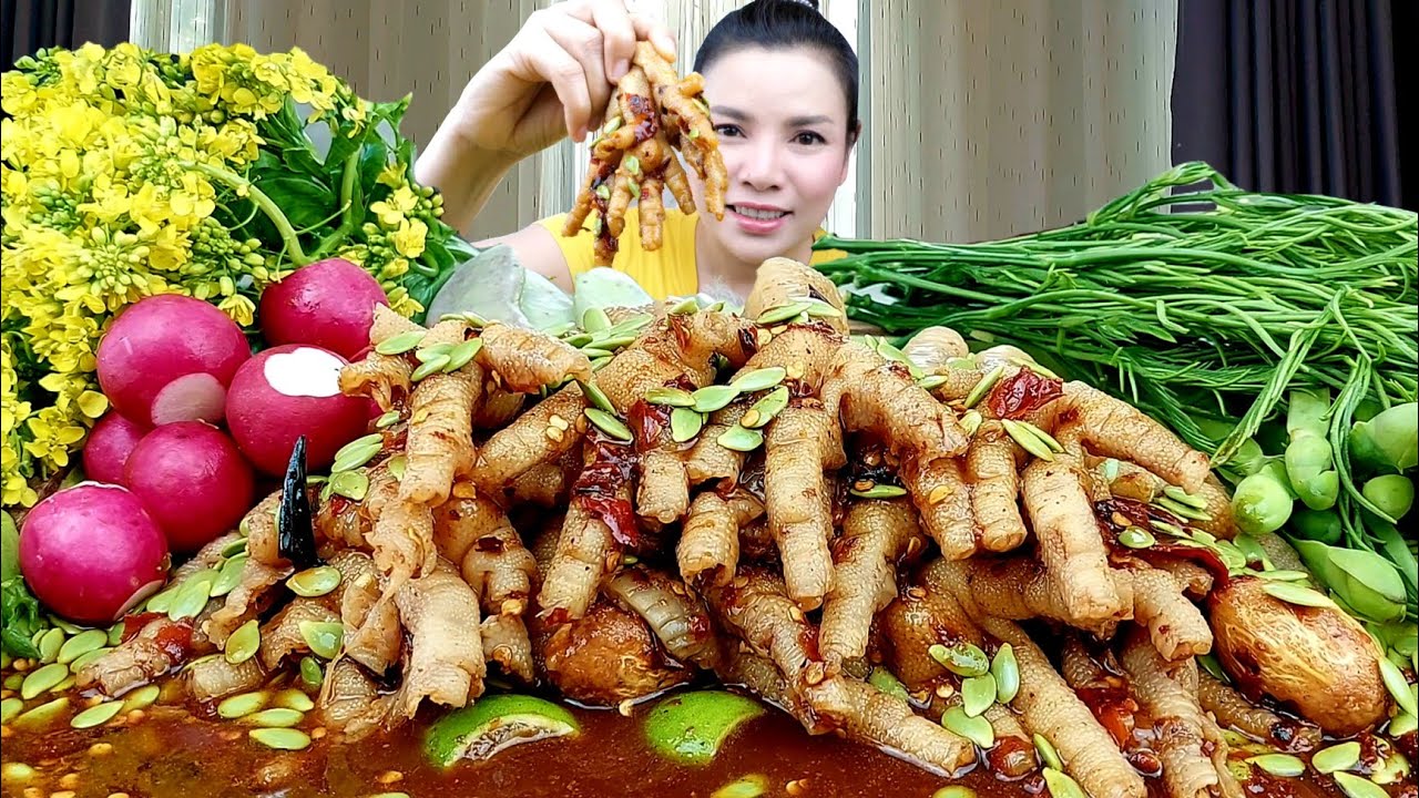 ตำเล็บมือนางเเกะเอง 1โลอวบเผ็ดๆ เคี้ยวกรุปๆเเซ่บคักจ้า|ส้มซ่าพาเเซ่บ 10 มกราคม ค.ศ. 2024