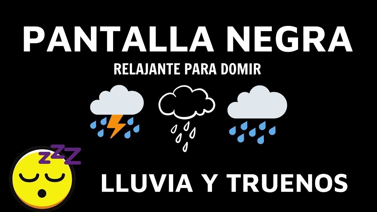 Sonidos de lluvia relajante y truenos por la noche 🌩 Acuéstate y dormir ...