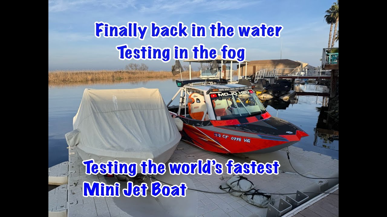 Mini Jet Boat testing the Piranha boat after fixing the heat problem  Vid #38