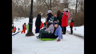 Lucy and I went sledding:)